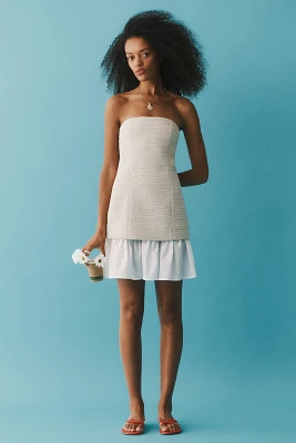 MON RENN Delmar Strapless Shift Mini Dress