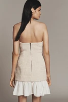 MON RENN Delmar Strapless Shift Mini Dress