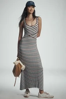 SOVERE Solene Scoop-Neck Fitted Maxi Dress