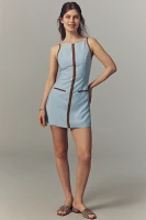 SOVERE Refine Sleeveless Shift Mini Dress