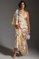 Mandira Wirk One-Shoulder Printed Dress