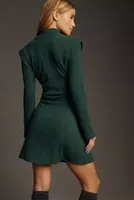 Maeve Strong Shoulder Sweater Dress