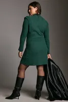 Maeve Strong Shoulder Sweater Dress