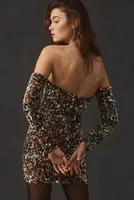 Helsi Lindsay Sequin Off-The-Shoulder Mini Dress