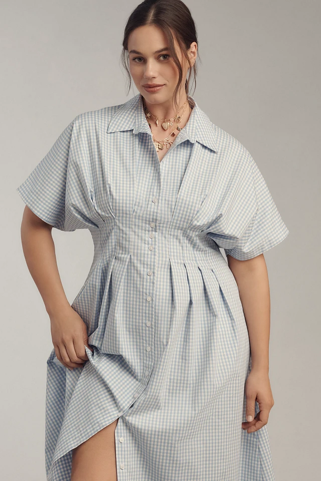 strapless open back dress Pleated Tennis Dress