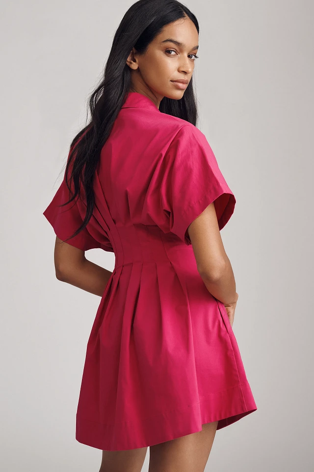 pink long sleeve mini dress Petal and Pup Women's Kelly Long Sleeve Sequin Mini Dress