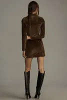 Pilcro Long-Sleeve Corduroy Slim Mini Dress