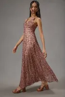 Dress The Population Ariyah Floral Sequin