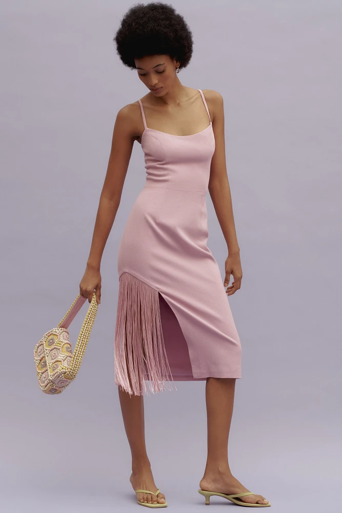 Dress The Population Rory Side-Fringe Midi