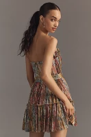 Dress The Population Petra Strapless Pleated Mini