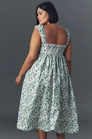 Eloquii Plus Sleeveless Corset A-Line Midi Dress