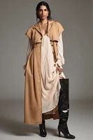 Mehtap Elaidi Layered Trench Dress