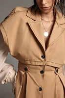 Mehtap Elaidi Layered Trench Dress