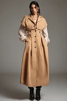 Mehtap Elaidi Layered Trench Dress