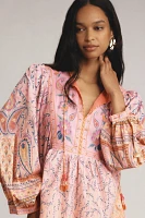 Farm Rio x Anthropologie Long-Sleeve Printed Maxi Dress