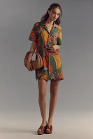 Farm Rio x Anthropologie Scalloped Shirt Dress