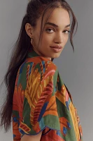 Farm Rio x Anthropologie Scalloped Shirt Dress