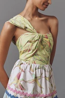 Farm Rio x Anthropologie One-Shoulder Tiered Midi Dress