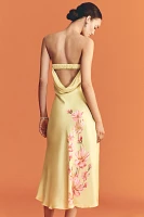 Farm Rio x Anthropologie Strapless Printed Midi Slip Dress
