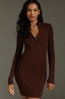 Pilcro Quarter-Zip Sweater Dress