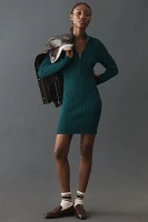 Pilcro Quarter-Zip Sweater Dress