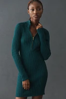 Pilcro Quarter-Zip Sweater Dress