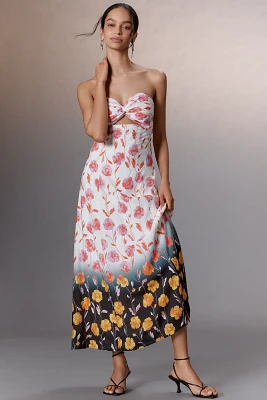 Essentiel Antwerp Heorgia Strapless Cutout Midi Dress