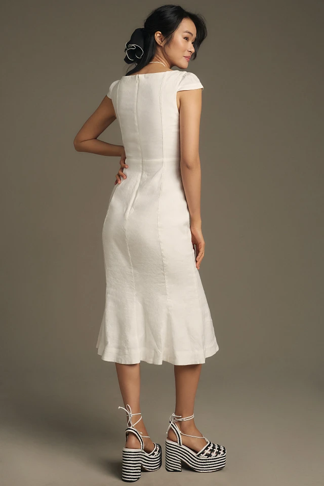the cecily fit & flare sweetheart dress EVANDRINA Corset Stretch Fit & Flare Prom & Formal Gown – One Honey main image 1