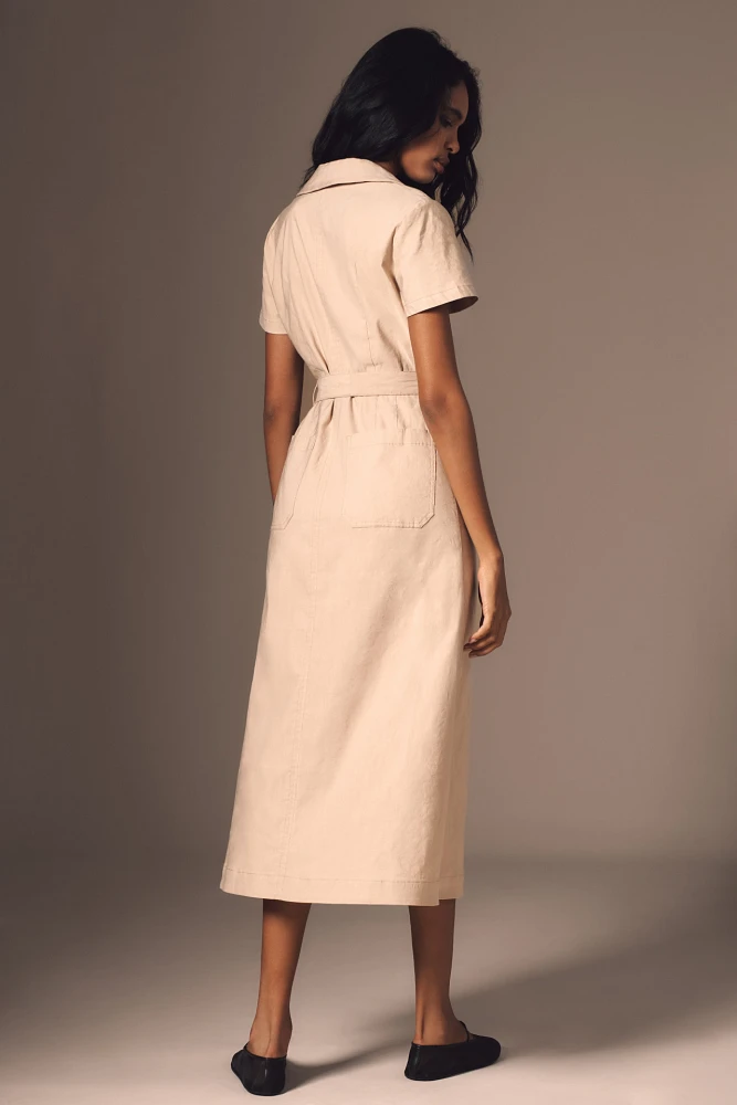 The Colette Wrap Midi Dress by Maeve