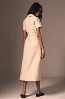 The Colette Wrap Midi Dress by Maeve