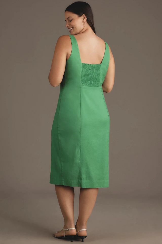 anthropology green dress Cotton camo dresses 2 colors – Tracie's Boutique main image 1