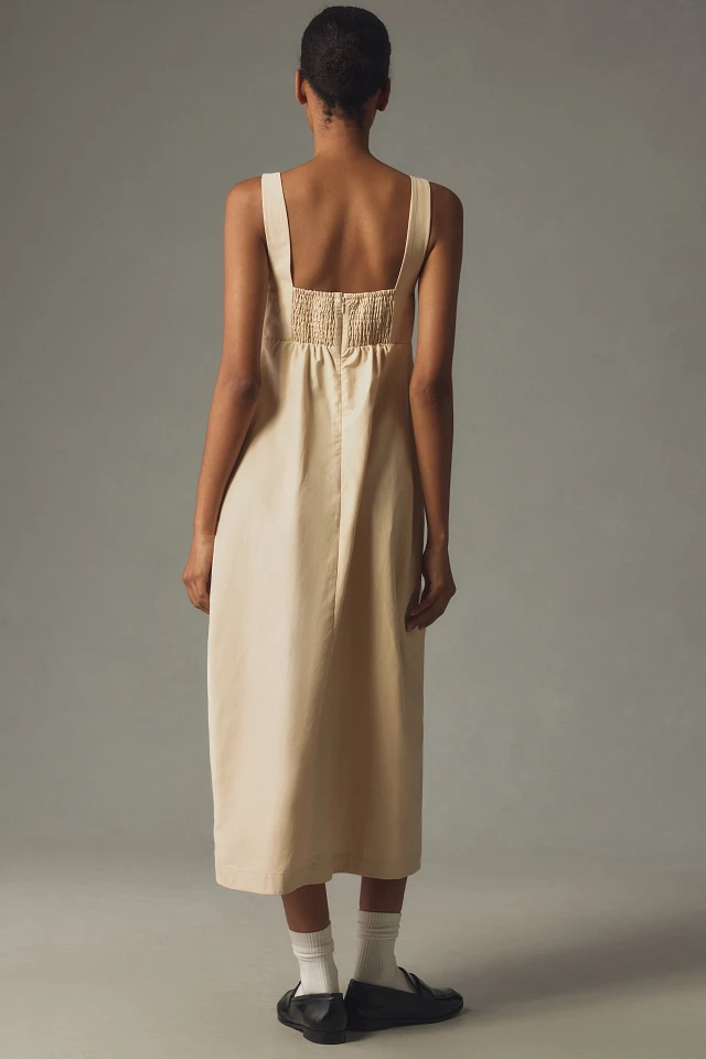 maeve bow barrel column midi dress Maeve Bow Barrel Column Midi Dress