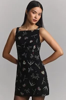 By Anthropologie Sleeveless Boat-Neck Mini Dress