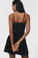 Maeve Drop-Waist Velvet Mini Dress