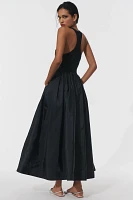 Maeve Sleeveless Crew-Neck Drop-Waist Maxi Dress