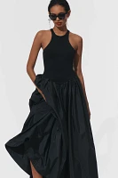 Maeve Sleeveless Crew-Neck Drop-Waist Maxi Dress