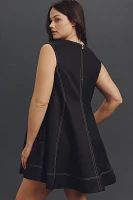 Maeve Sleeveless V-Neck Mini Swing Dress