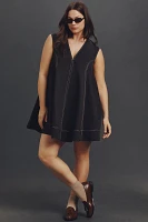 Maeve Sleeveless V-Neck Mini Swing Dress