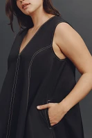 Maeve Sleeveless V-Neck Mini Swing Dress