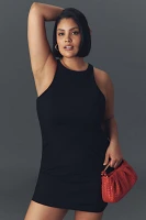 Maeve Sleeveless High-Neck Slim Mini Dress