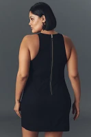 Maeve Sleeveless High-Neck Slim Mini Dress