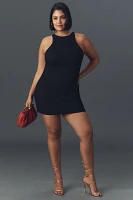 Maeve Sleeveless High-Neck Slim Mini Dress