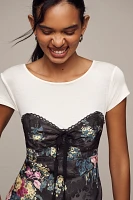 By Anthropologie Twofer Midi Slip Dress