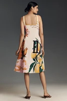 Maeve Sleeveless Notched Square-Neck Midi Dress
