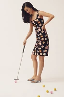 Maeve Fitted Square-Neck Mini Dress: Danielle Kroll Edition