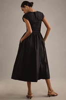 ESTHÉ Reversible Ruched Midi Dress