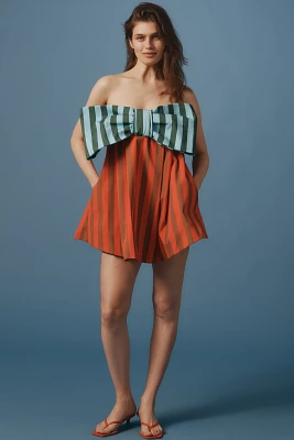 Boyko Millie Strapless Bow Swing Mini Dress