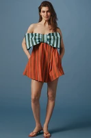 Boyko Millie Strapless Bow Swing Mini Dress