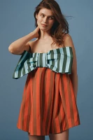 Boyko Millie Strapless Bow Swing Mini Dress