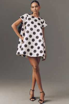 Boyko Rita Short-Sleeve Bow-Back Swing Mini Dress